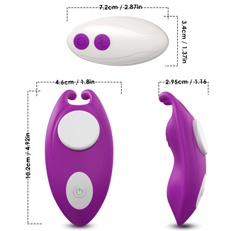 ARMONY - CULOTTE PORTABLE HONEYBEE VIBRATEUR TÉLÉCOMMANDE G-SPOT VIOLET
