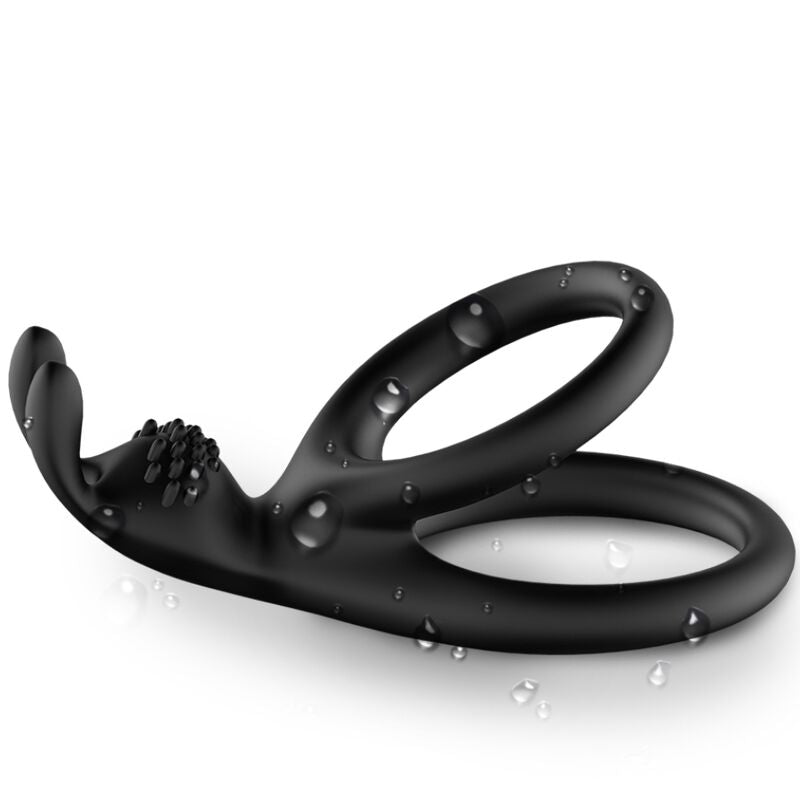 ARMONY - BAGUE TENSY DOUBLE LAPIN NOIR