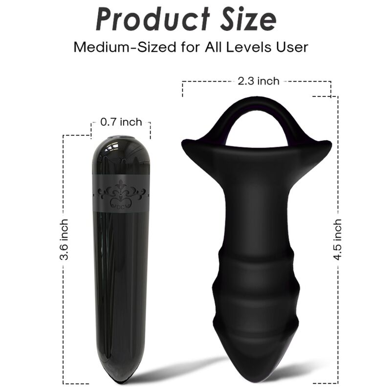 ARMONY - VIBRATEUR À DOIGTS KYLIN ET TÉLÉCOMMANDE AVEC PLUG ANAL NOIR