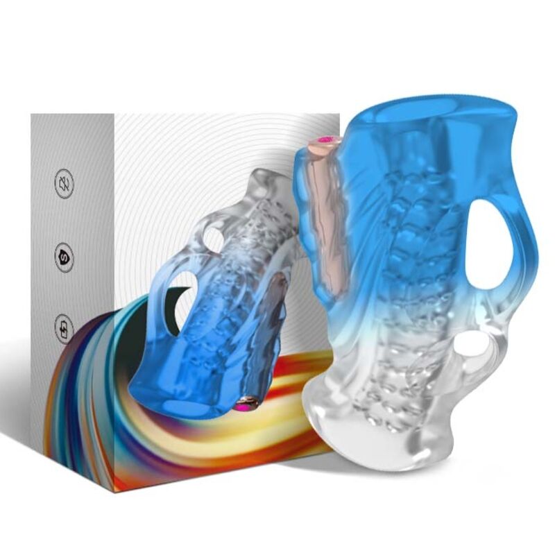 ARMONY - MASTURBATEUR À DOIGTS ET VIBRATEUR BLEU GRADIENT