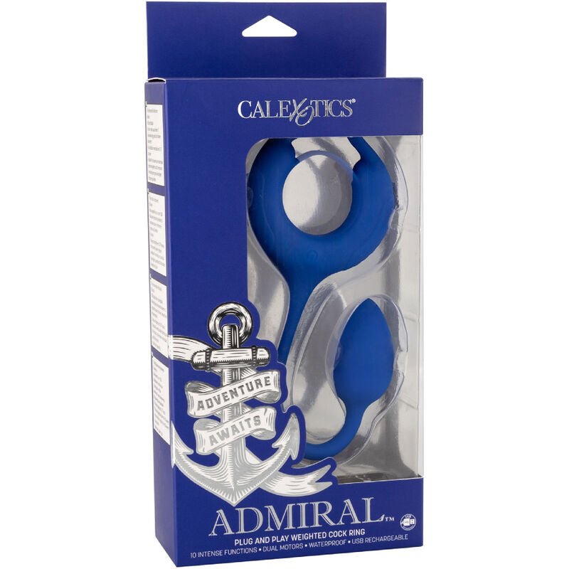 CALEXOTICS - ANNEAU PÉNIEN LESTÉ BLEU ADMIRAL