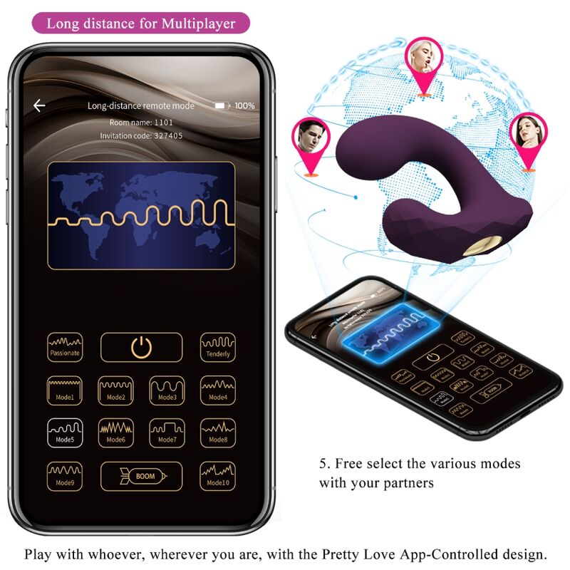 PRETTY LOVE - APPLICATION GRATUITE BILLY REMOTE CONTROL VIBRATION VIOLET