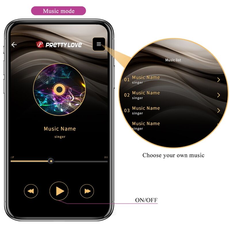 PRETTY LOVE - APPLICATION GRATUITE BILLY REMOTE CONTROL VIBRATION VIOLET