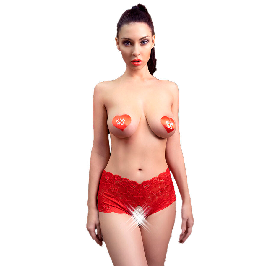 CHILIROSE - CR 4641 SLIPS SANS ENTREJAMBE ROUGE S/M