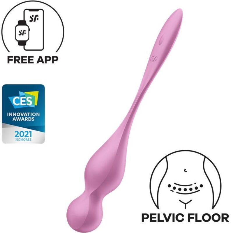 SATISFYER - BALLES VIBRATOIRES KEGEL ROSE LOVE BIRDS