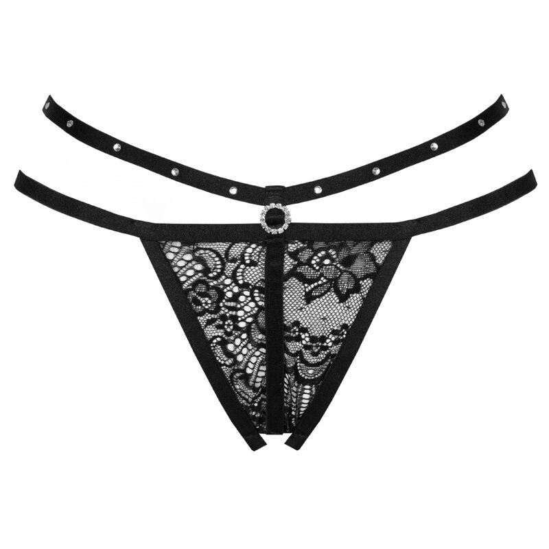 LIVCO CORSETTI FASHION - STRING NOMADE SANS ENTREJAMBE NOIR