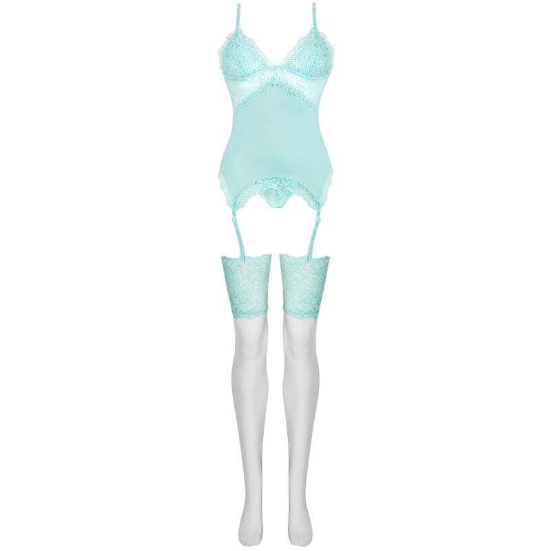 LIVCO CORSETTI FASHION - PERSINNE MIT EMPORIO ENSEMBLE CORSET + SLIPS + CHAUSSETTES