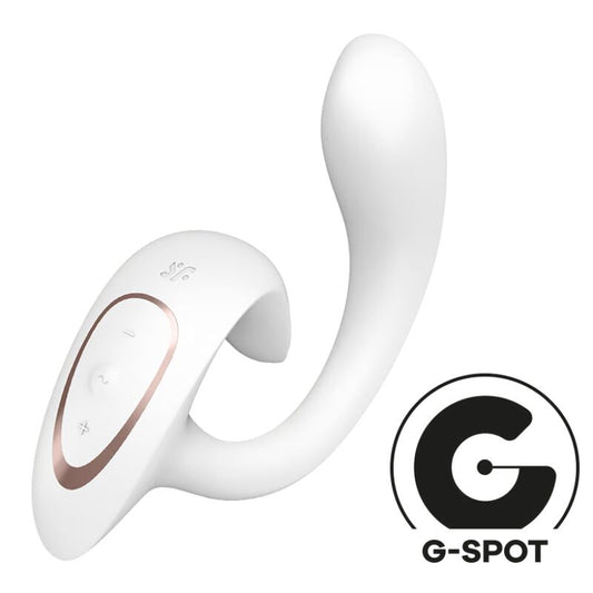 SATISFYER - VIBRATEUR G FOR GODDESS 1 LAPIN BLANC
