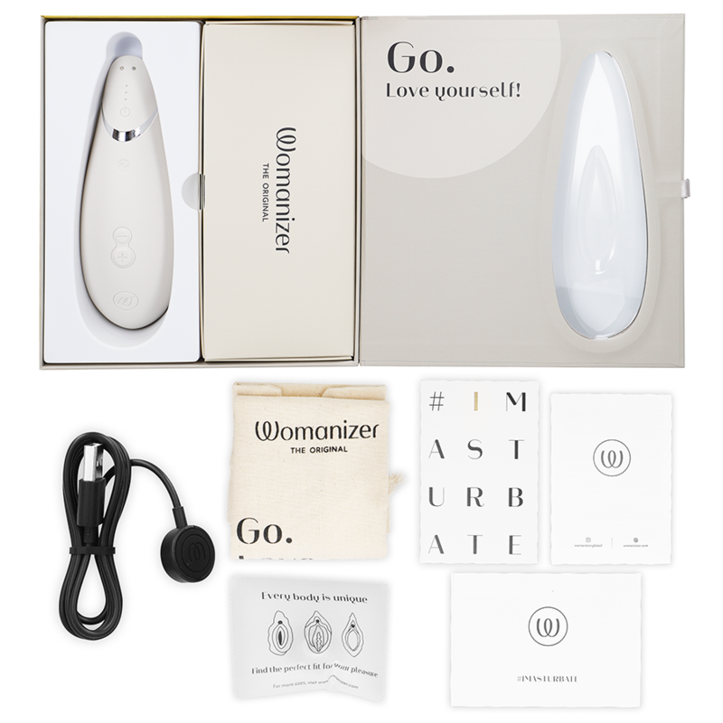 WOMANIZER - STIMULATEUR CLITORAL GRIS CHAUD PREMIUM 2
