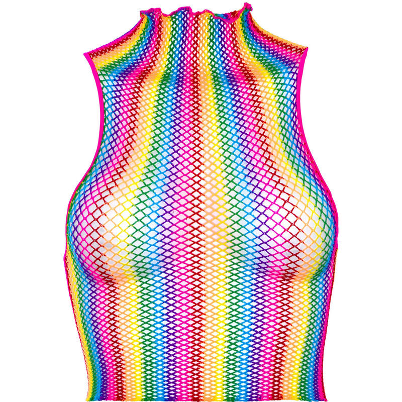 LEG AVENUE - HAUT EN MAILLE MULTICOLORE