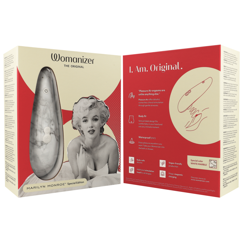 WOMANIZER - STIMULATEUR CLITORAL MARILYN MONROE CLASSIC 2 MARBRE BLANC