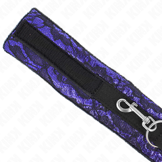 KINK - COLLIER COURT EN DENTELLE DE VELOURS AVEC CEINTURE 105 CM AVEC PROFIL EN NYLON 44 X 5,5 CM