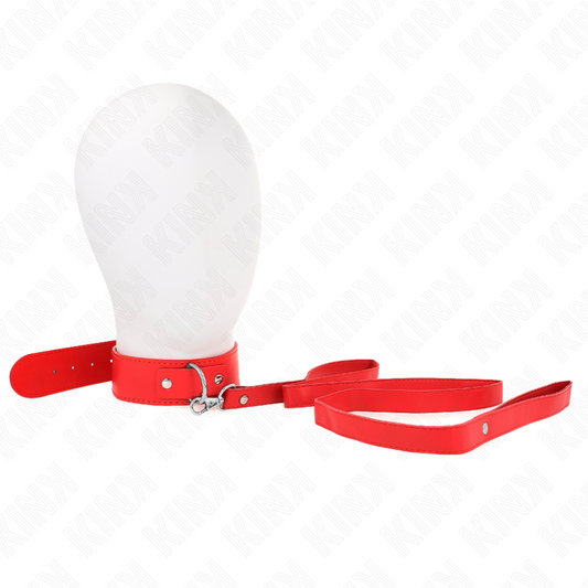 KINK - COLLIER AVEC CEINTURE 116 CM ROJO BRACELET AJUSTABLE 32-50 CM X 8 CM