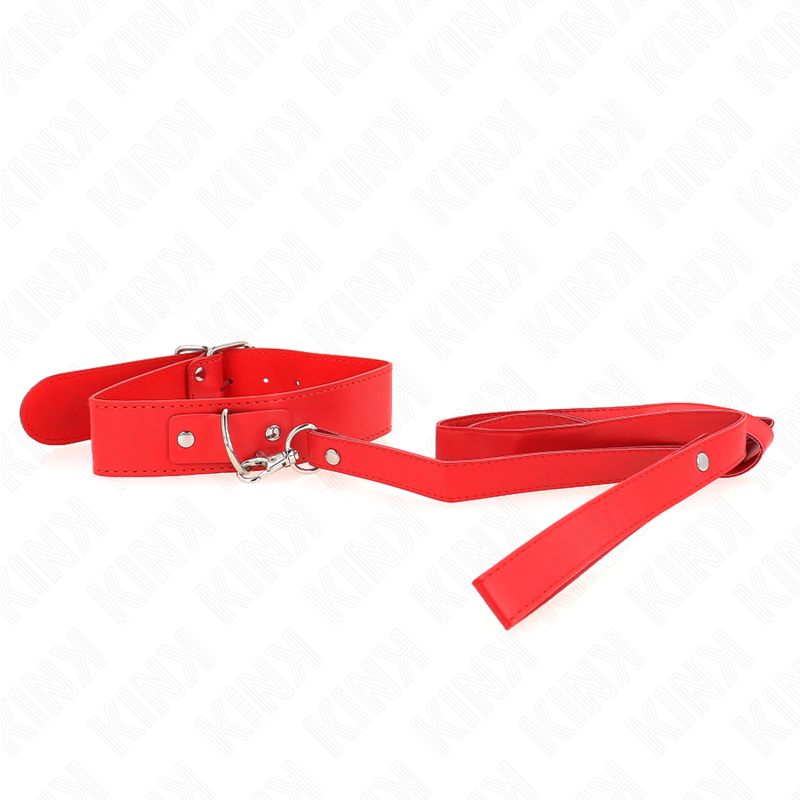 KINK - COLLIER AVEC CEINTURE 116 CM ROJO BRACELET AJUSTABLE 32-50 CM X 8 CM