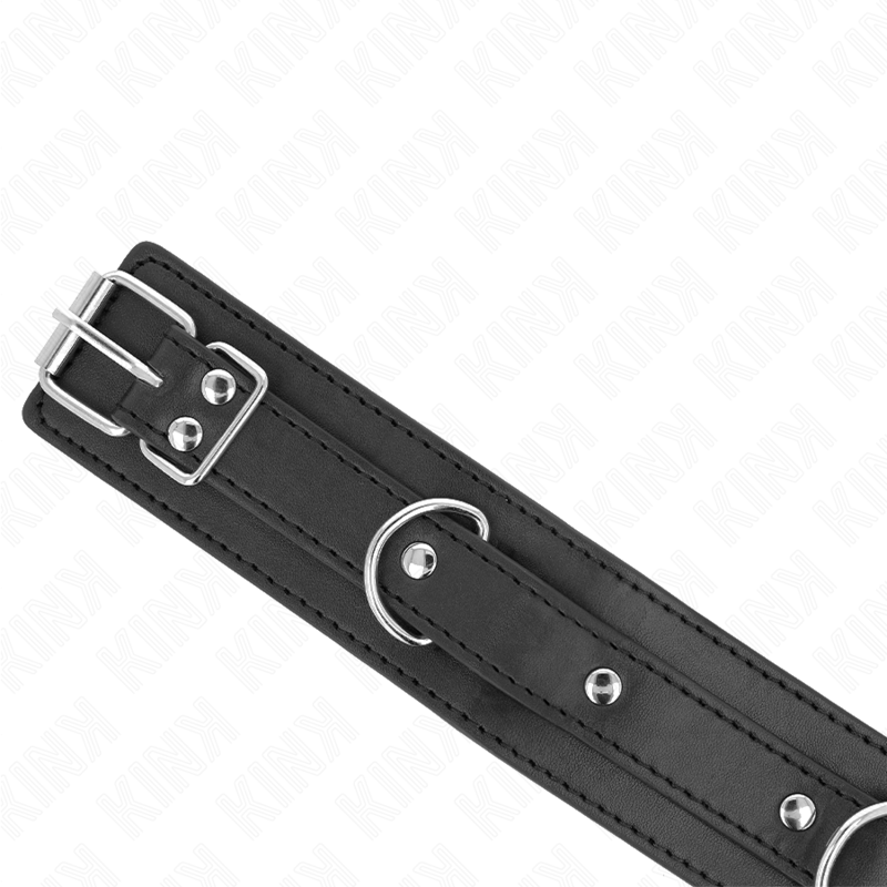 KINK - COLLIER AVEC LAISSE 65 CM MODÈLE 3 ANNEAUX DONT 1 RÉGLABLE 38-49 CM X 5 CM