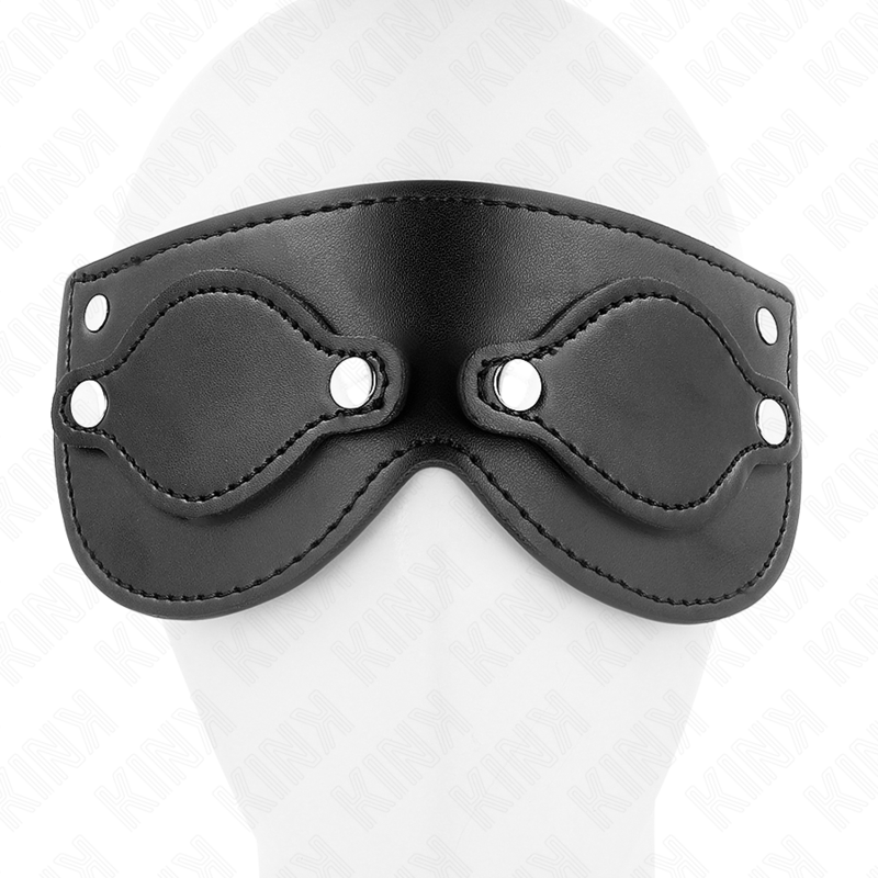 KINK - MASQUE EN CUIR AVEC COUVRE-YEUX AMOVIBLE 22 x 9 CM