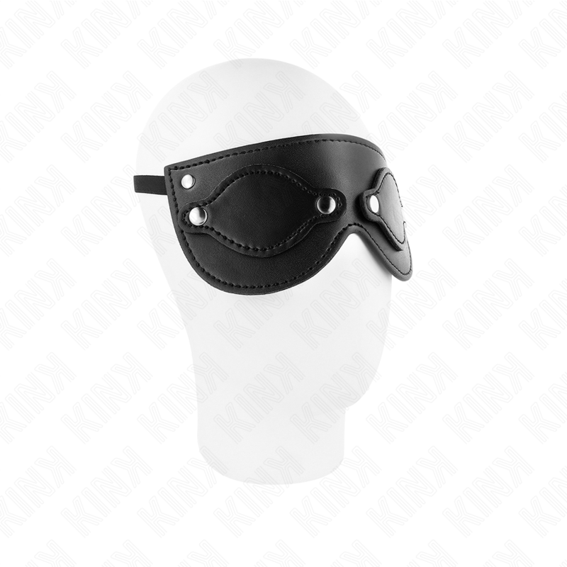KINK - MASQUE EN CUIR AVEC COUVRE-YEUX AMOVIBLE 22 x 9 CM