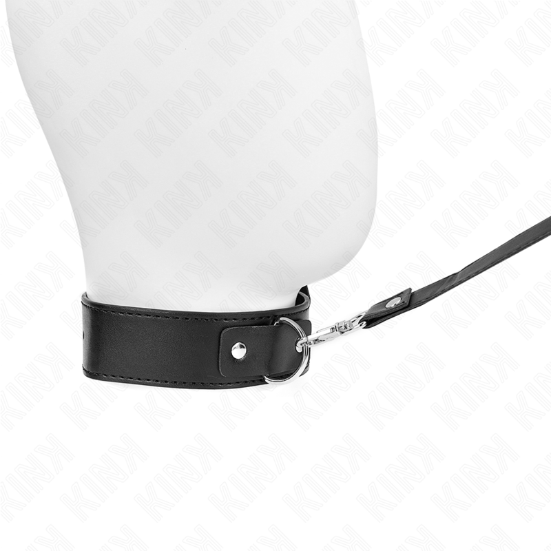 KINK - COLLIER AVEC CEINTURE 116 CM NOIR BRACELET AJUSTABLE 32-50 CM X 8 CM