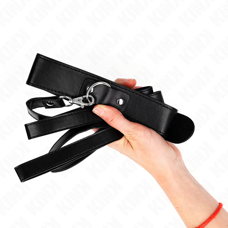 KINK - COLLIER AVEC CEINTURE 116 CM NOIR BRACELET AJUSTABLE 32-50 CM X 8 CM