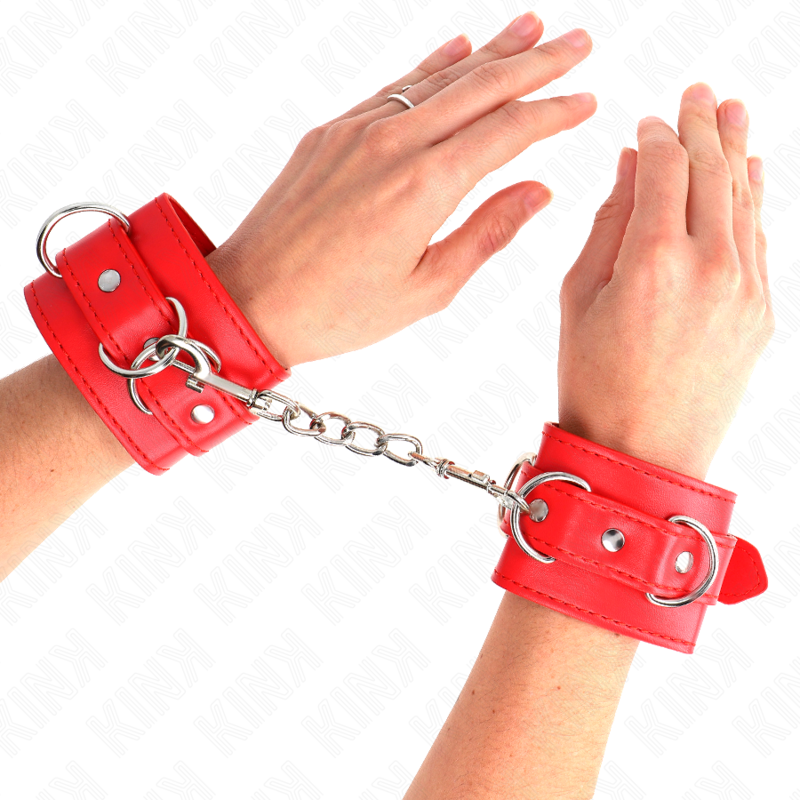 KINK - RÉSISTANCE POIGNET AVEC 3 ANNEAUX RÉGLABLES ROUGE 17,5-25 CM X 6 CM