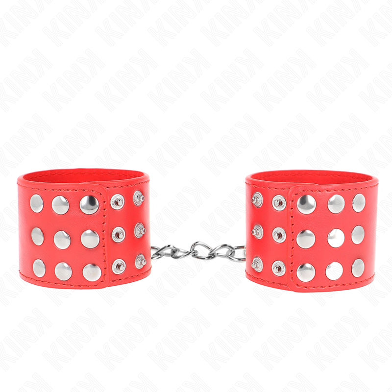 KINK - RÉSISTANCE AU POIGNET AVEC FERMETURE À PRESSION ROUGE RÉGLABLE 19-24 CM X 5,5 CM