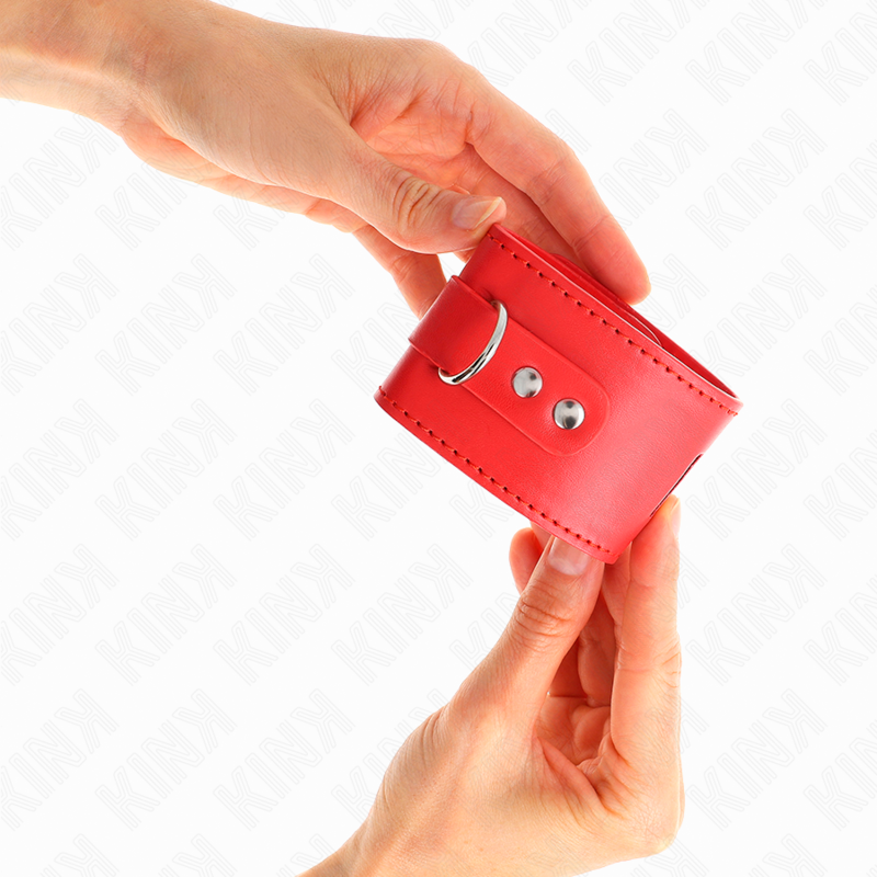 KINK - RÉSISTANCE POIGNET AVEC CADENAS ROUGE RÉGLABLE 16-23 CM X 5,5 CM