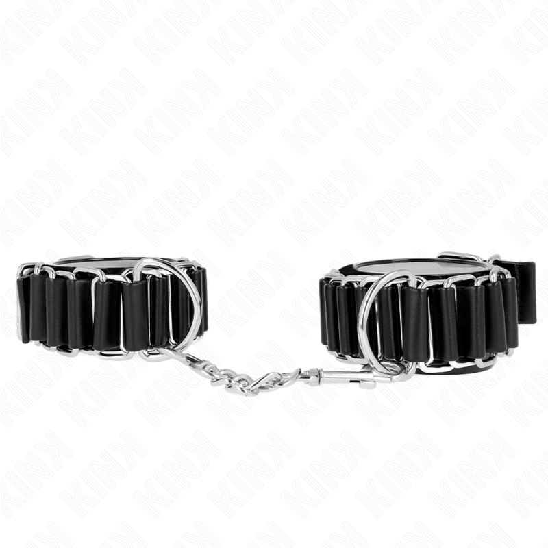 KINK - FERMETURE À GLISSIÈRE NOIRE RÉGLABLE JOINT DE POIGNET FIN 16-22 CM X 3,5 CM