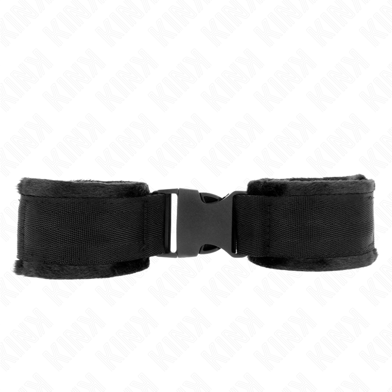 KINK - JOINT DE POIGNET EN NYLON HOOK&LOOP ROUGE-NOIR MODÈLE 1 AJUSTABLE 25-35 CM X 6 CM