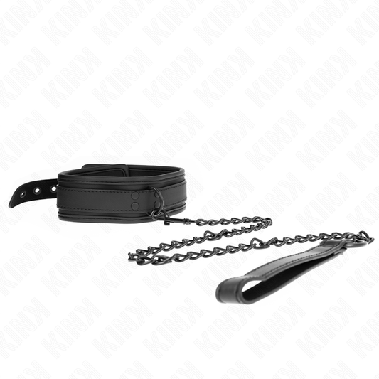 KINK - COLLIER DE BONDAGE EN NÉOPRÈNE MODÈLE 1 AVEC CEINTURE RÉGLABLE 78 CM 37,5 X 49,5 CM