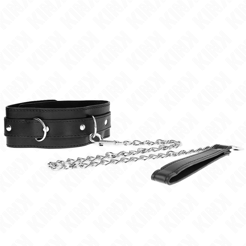 KINK - COLLIER AVEC CEINTURE 65 CM AVEC BRACELET NOIR 54 X 4,5 CM