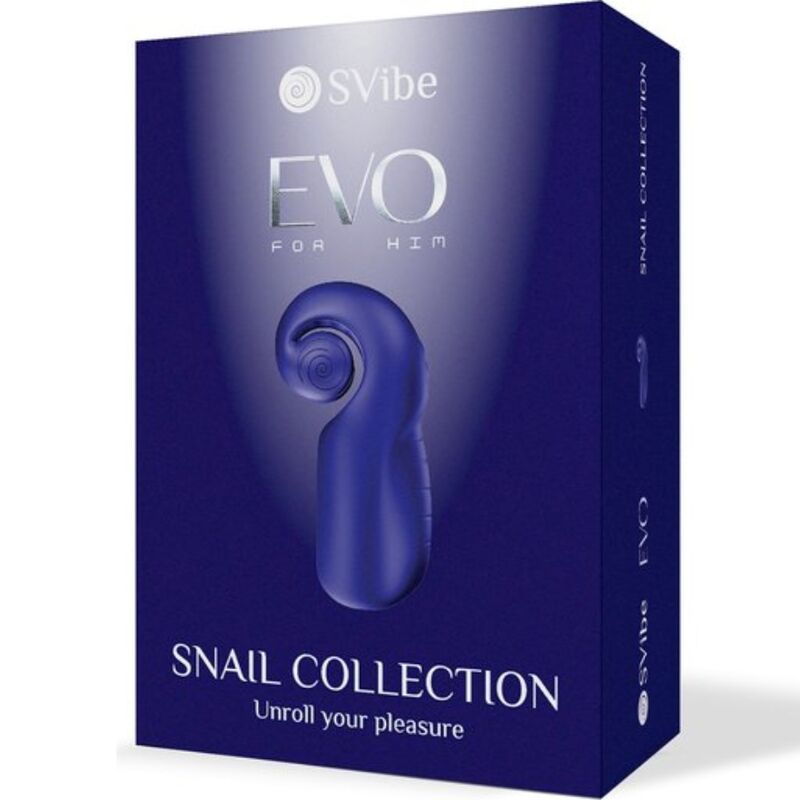 SNAIL VIBE - EVO FOR HIM MĘSKI MASTURBATOR SLIDE N'ROLL CIEMNONIEBIESKI