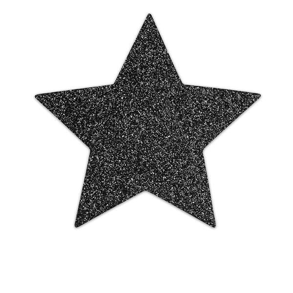 BIJOUX - BOUCHONS POUR TAMELONS INDISCRETS BLACK STAR FLASH