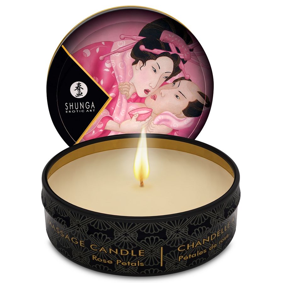 SHUNGA - MINI CARESSE PAR CANDELIGHT BOUGIE DE MASSAGE ROSE 30 ML
