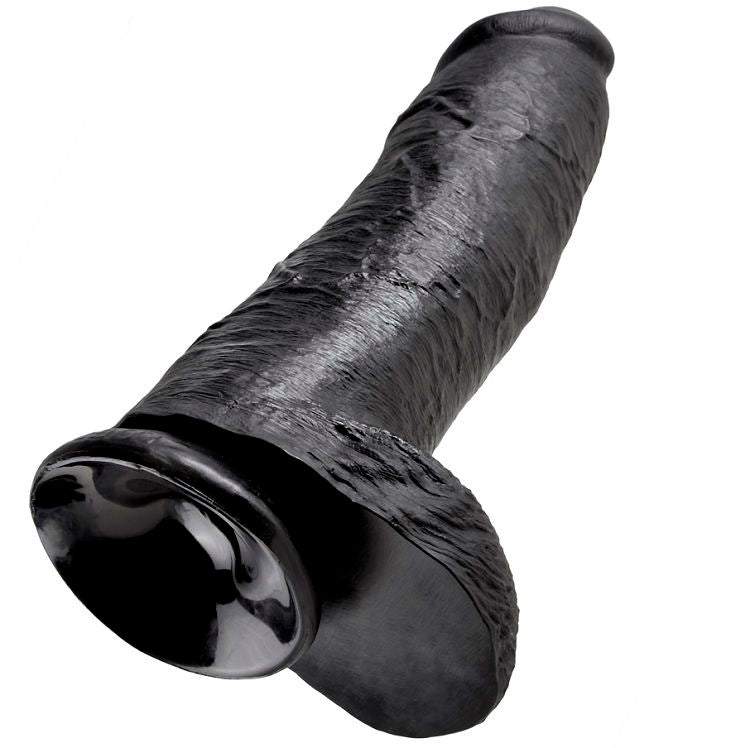 KING COCK - 12 GODES NOIR AVEC BOULES 30,48 CM