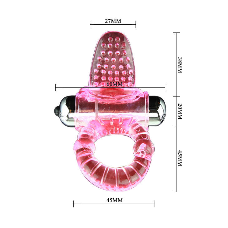BAILE - SWEET ABS RING 10 RYTHMES ANNEAU VIBRATEUR PÉNIS ROSE