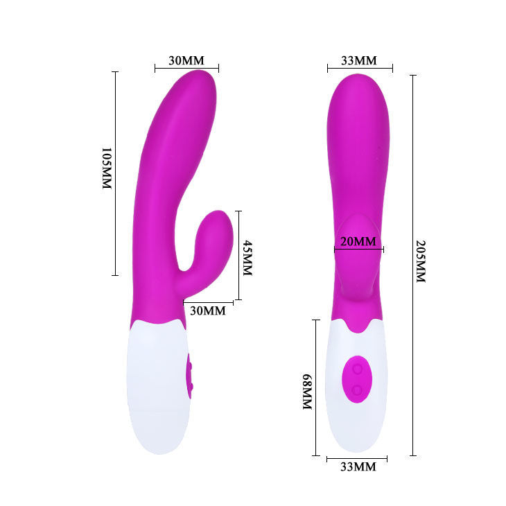 PRETTY LOVE - VIBRATEUR FLIRTATION ALVIS AVEC STIMULATEUR CLITORAL