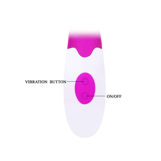 PRETTY LOVE - VIBRATEUR FLIRTATION ALVIS AVEC STIMULATEUR CLITORAL