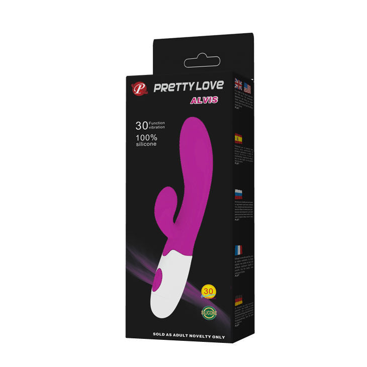 PRETTY LOVE - VIBRATEUR FLIRTATION ALVIS AVEC STIMULATEUR CLITORAL