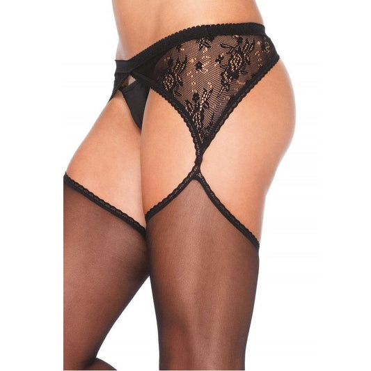 LEG AVENUE - COLLANTS AVEC BRODERIE VESTE NOIRE