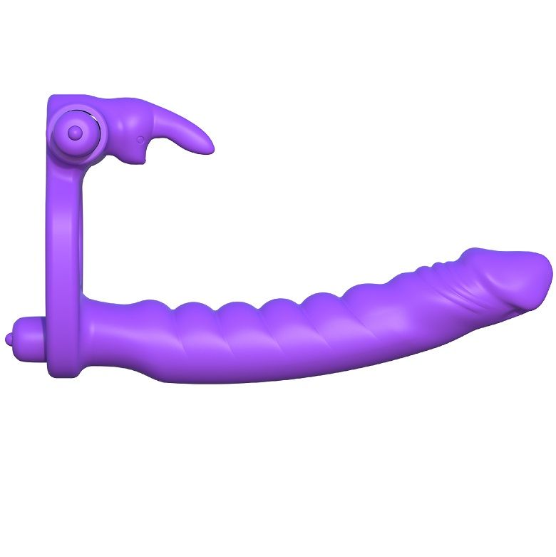FANTASY C-RINGZ - VIBRATEUR DOUBLE LAPIN EN SILICONE