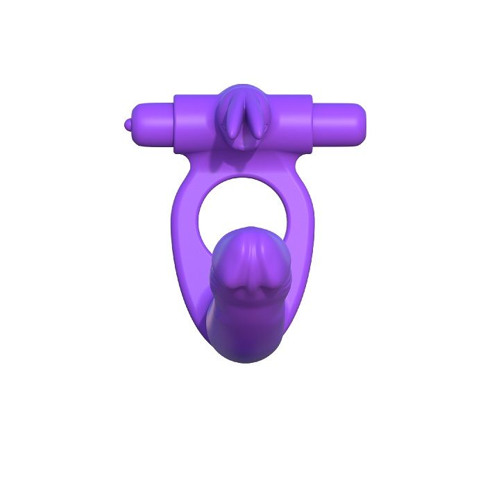 FANTASY C-RINGZ - VIBRATEUR DOUBLE LAPIN EN SILICONE