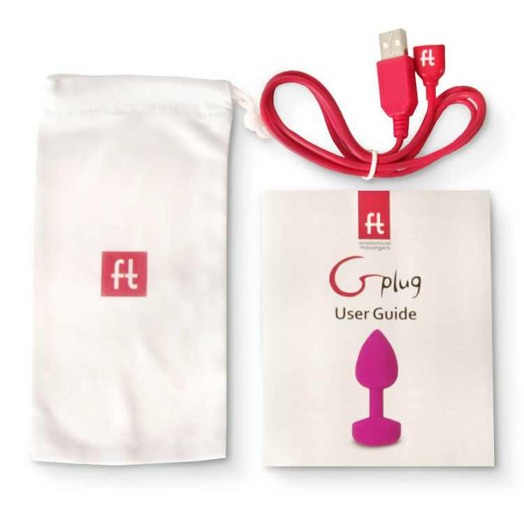 G-VIBE - VIBRATEUR ANAL RECHARGEABLE FUNTOYS GPLUG GRAND ROSE FLUO 3.9CM