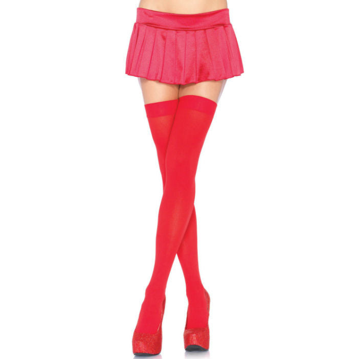 LEG AVENUE - COLLANTS EN NYLON ROUGE