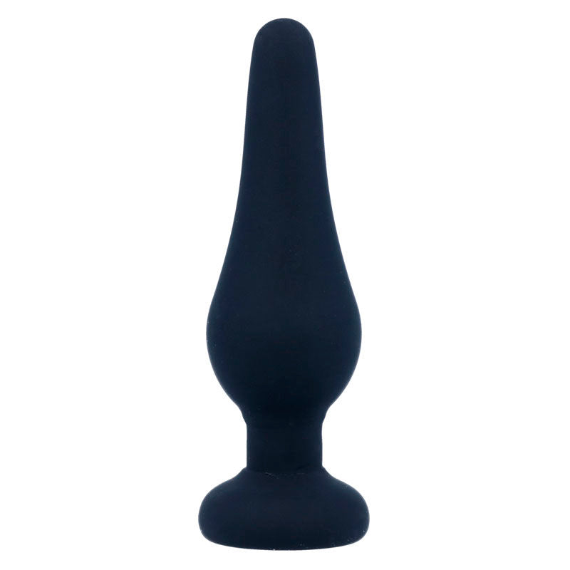 INTENSE - PLUG ANAL EN SILICONE NOIR PIPO S 9,8 CM