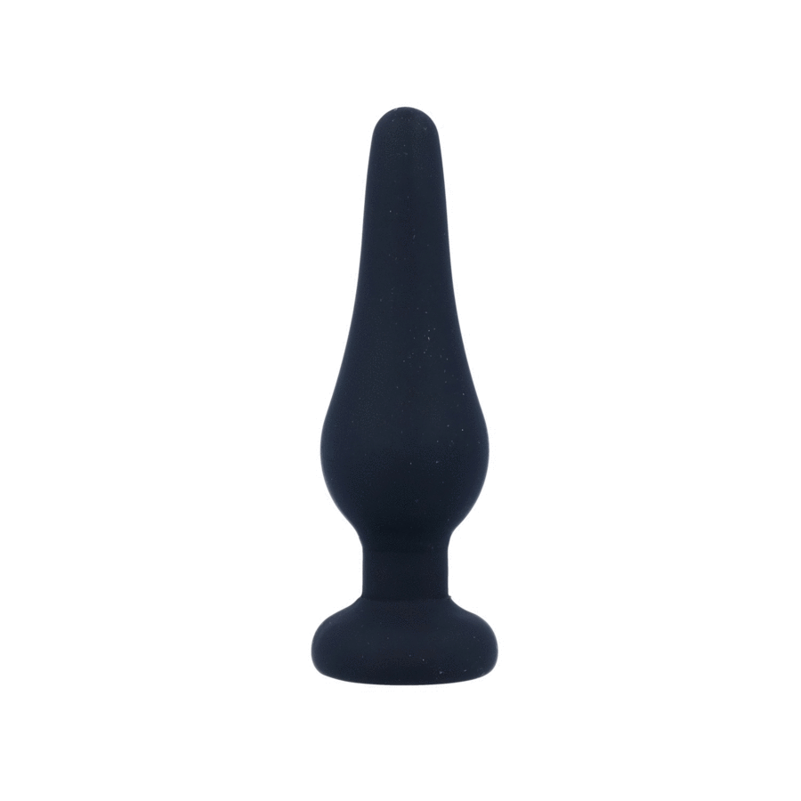 INTENSE - PLUG ANAL EN SILICONE NOIR PIPO S 9,8 CM
