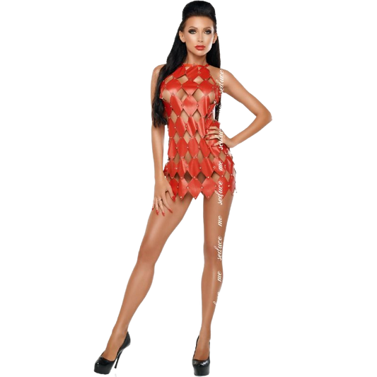 ME-SEDUCE - ROBE GWEN ROUGE DOS NU S/M