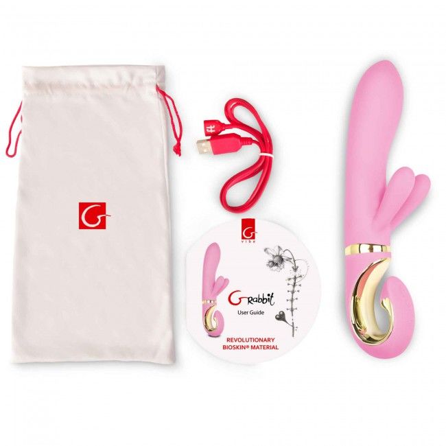 G-VIBE - VIBRATEUR PRANCING BUNNY G-RABBIT ROSE