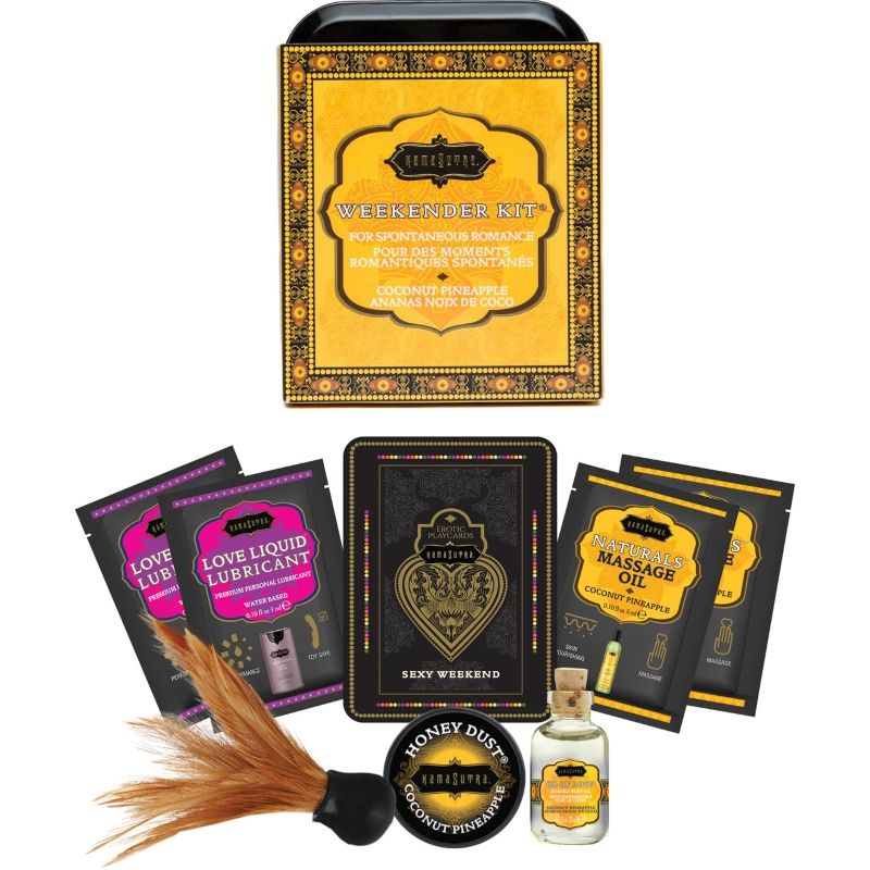 KAMASUTRA - KIT EN BOÎTE WEEK-END NOIX DE COCO ET ANANAS