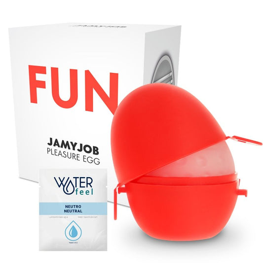 JAMYJOB - MASTURBATEUR OEUF ROUGE EDITION DISCRET
