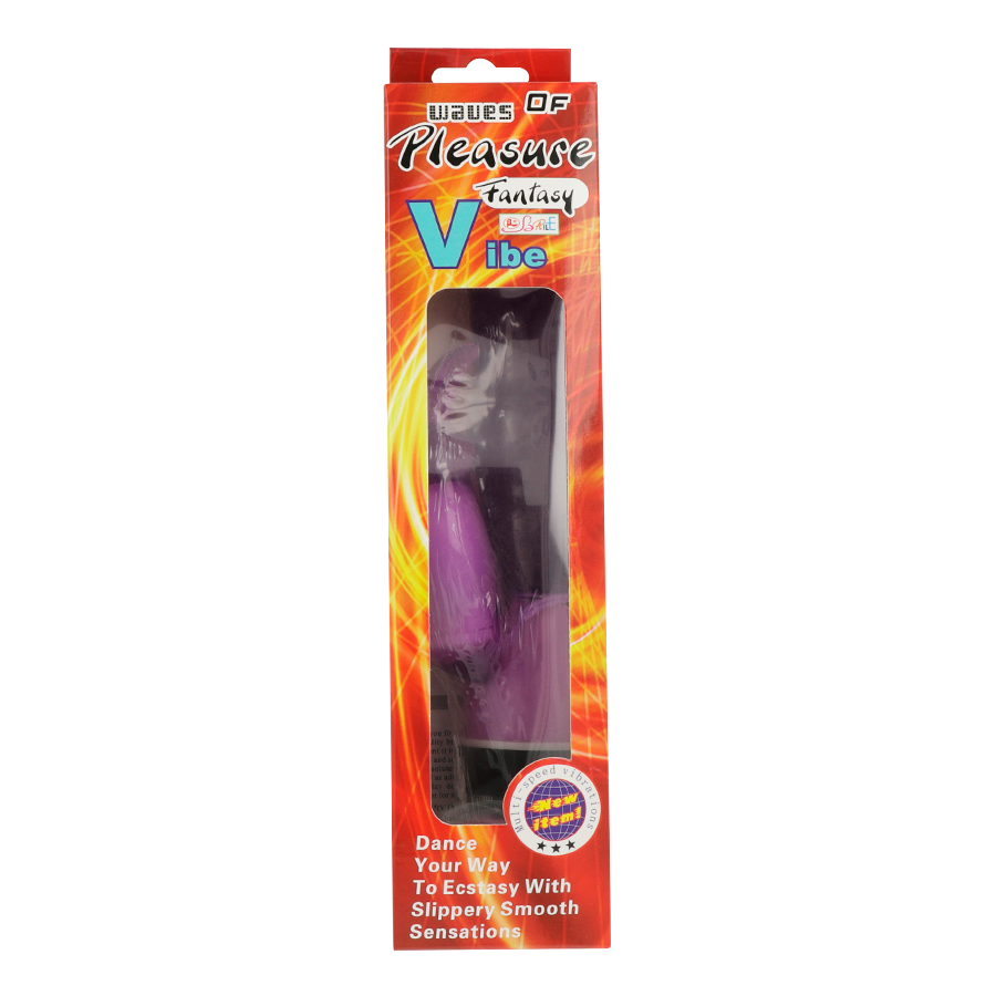 BAILE - VIBRATEUR WAVES OF PLEASURE FANTASY AVEC LAPIN LILAS 23 CM